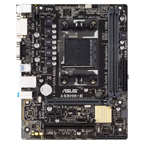 

Asus A68HM-E FM2 Motherboard DDR3 Motherboard Socket FM2 32GB PCI-E 3.0 USB3.0 AMD A68H Micro ATX For A10-5700 A4-4000 cpu