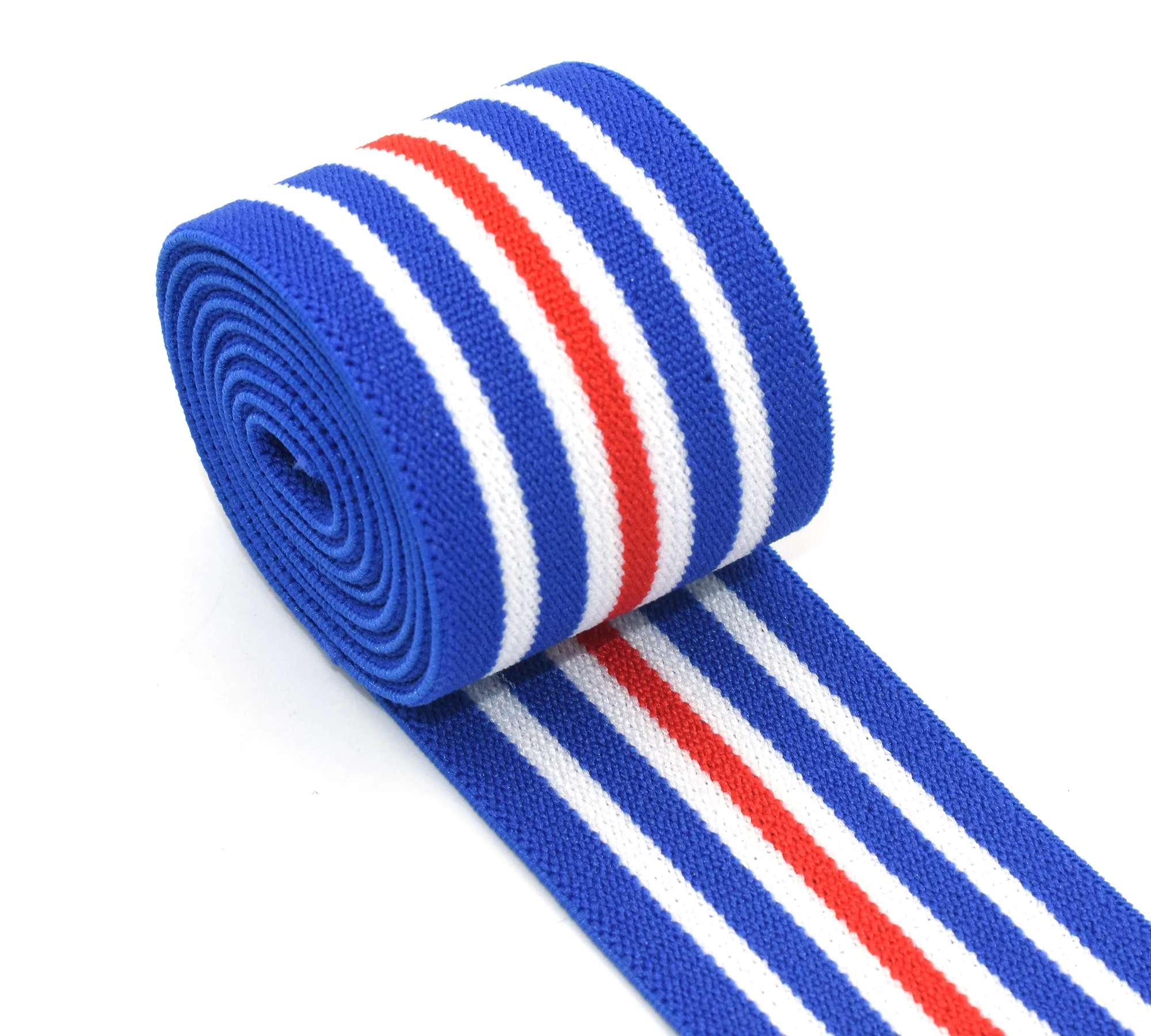 

1 1/2'' Inch Colorful Striped Elastic Webbing Elastic Waistband Elastic Suitable for DIY Clothing Accessories By the Yard