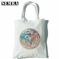 avatar the last airbender aang appa anime badass new art canvas bag totes simple print shopping bags girls life casual pacakge