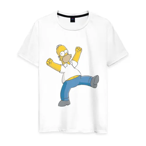 Мужская футболка хлопок Гомер симпсон|Мужские футболки| |