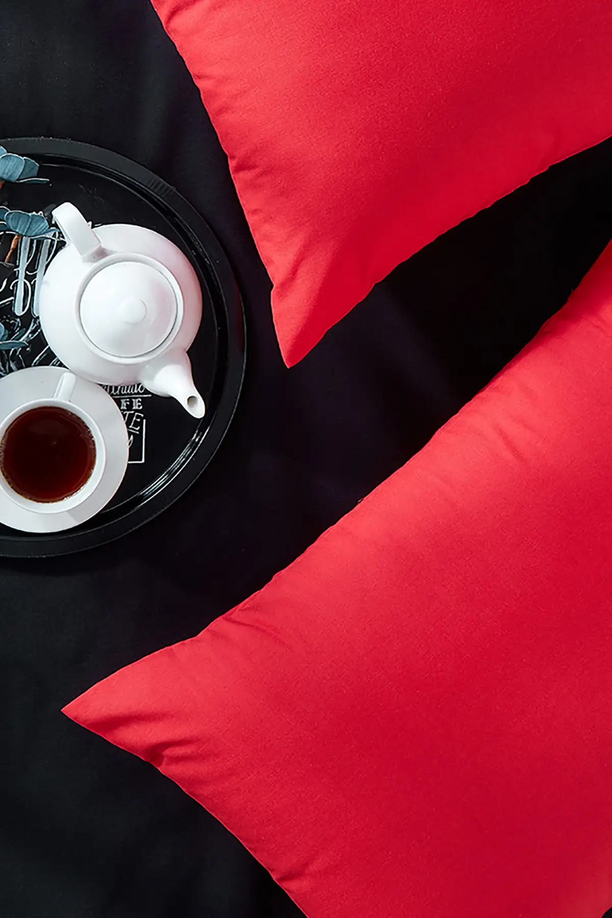 

Queen King 100% Cotton Good Quality Pillow Case 2 Pieces 50x70cm Home Fashion Decor Red Color