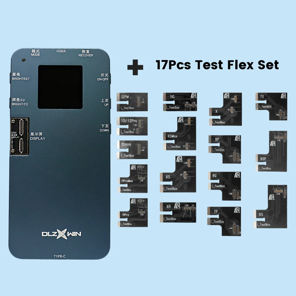 ITestBox (DL S300)-probador 21 en 1 para iPhone 6G hasta 13 (Cables de prueba incluidos), color azul-0