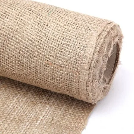 

Natural Jute Fabric Cross Stitch Linen Burlap Wire Mesh Burlap Twine 3 meters