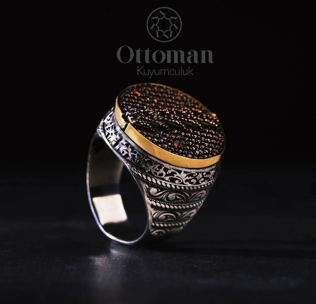 Ottoman Rings With Custom Name Personlized Silver Ring 925 Sterling Silver Championship Rings For Men Graduation Man Rings
