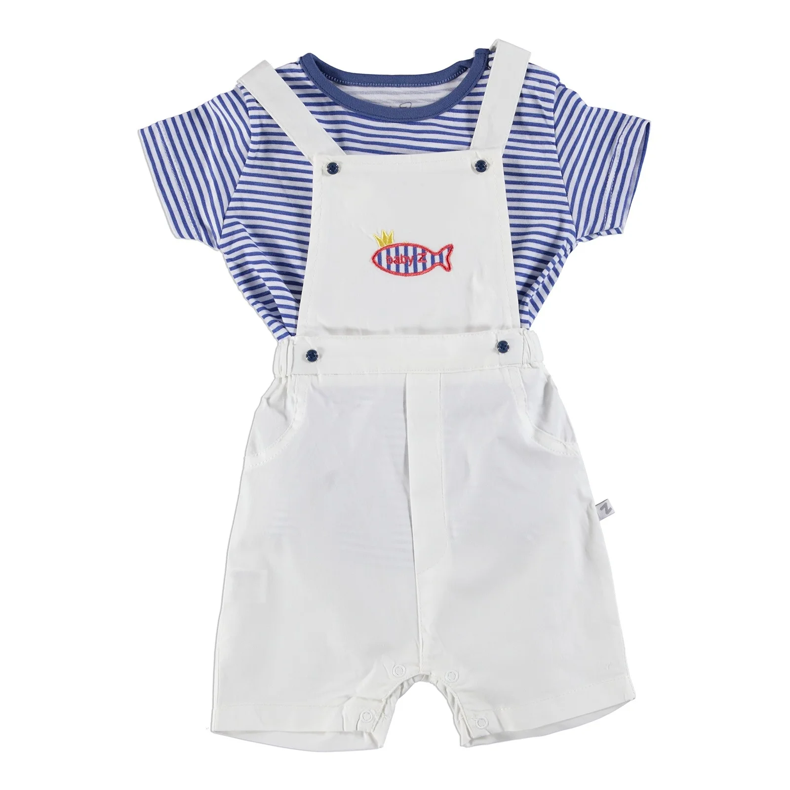 Ebebek BabyZ Футболка комбинезон с вышивкой рыбы| |