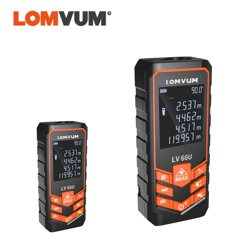 LOMVUM распродажа 66U Автоматический Лазерный дальномер на батарейках Многофункциональный дальномер ночного видения лазерный дальномер инструмент