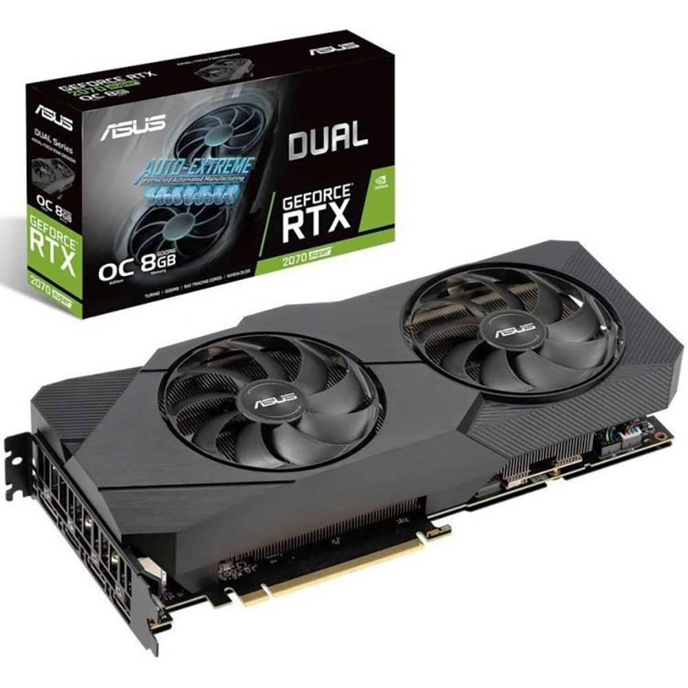 Видеокарта ASUS Dual nVidia GeForce RTX 2070 Super 1845MHz 8192MB 14000MHz 256 bit RTL [DUAL RTX2070S O8G EVO]|Видеокарты| |