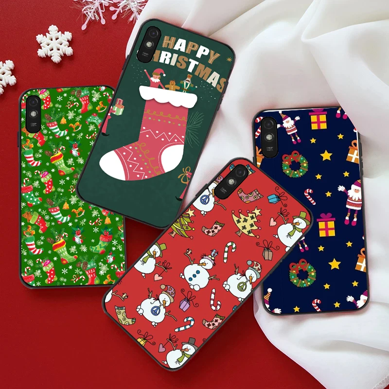 

Merry Christmas Phone Case For Xiaomi Redmi 9i 9AT 9 9T 9C Note9 9Pro 9T 9S 9Pro 5G 9Pro MAX Funda Coque Back Cover