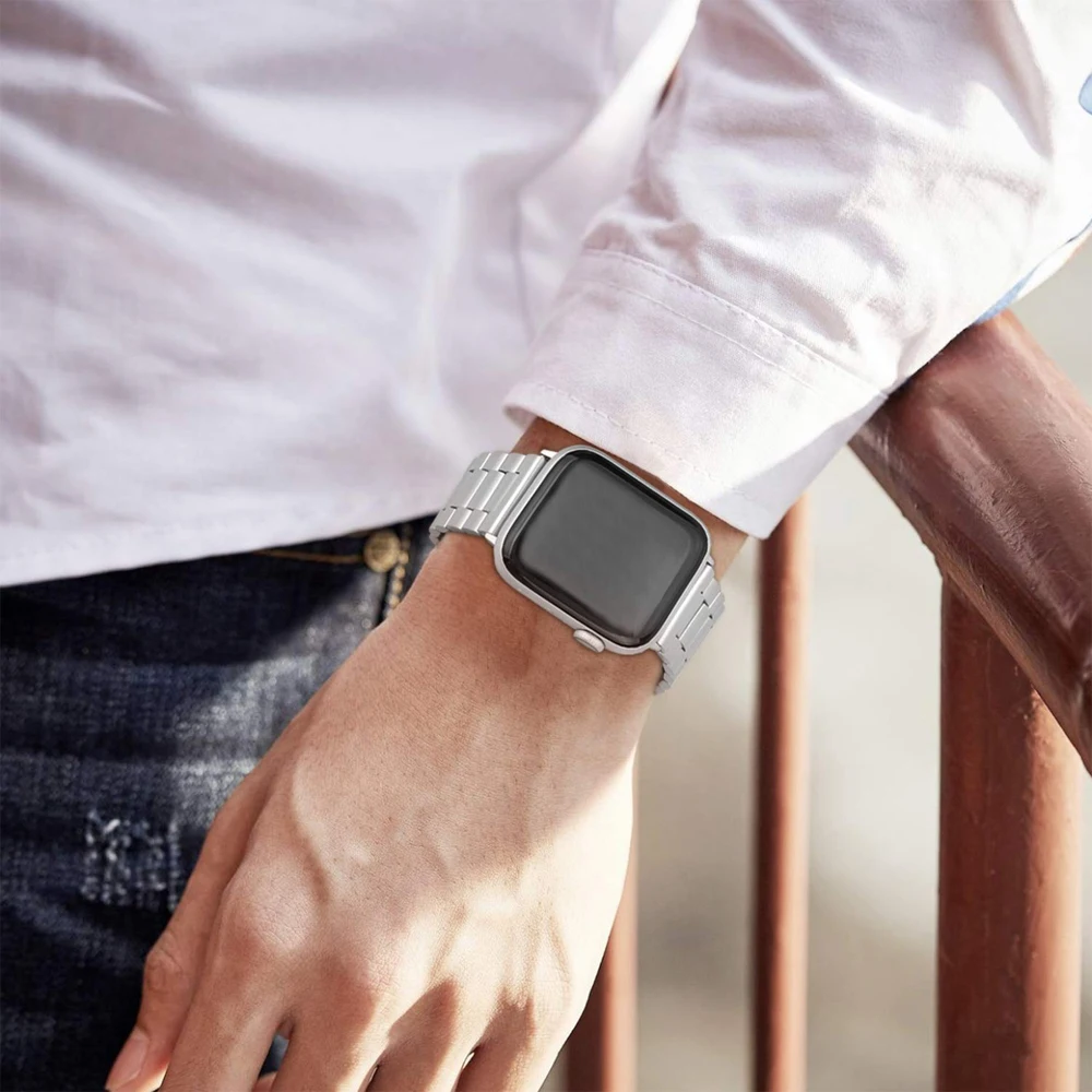 Ремешок для apple watch 44 мм 40 мм apple watch 5 4 3 2 1 Iwatch 42 мм 38 мм браслет из нержавеющей стали ремешок для часов