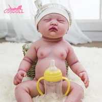 45cm realistic reborn baby toddler doll full body silicone adorable babies doll very soft dolls bath toy bonecas xmas gift 06