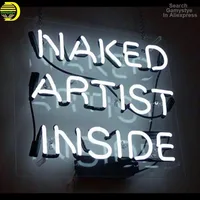 Neon Sign 10kv For Naked Artist Inside Decorate Neon Light Lamp Do not Ask Why Arcade Wall Signs Gold Home Decor Beer Pub Light