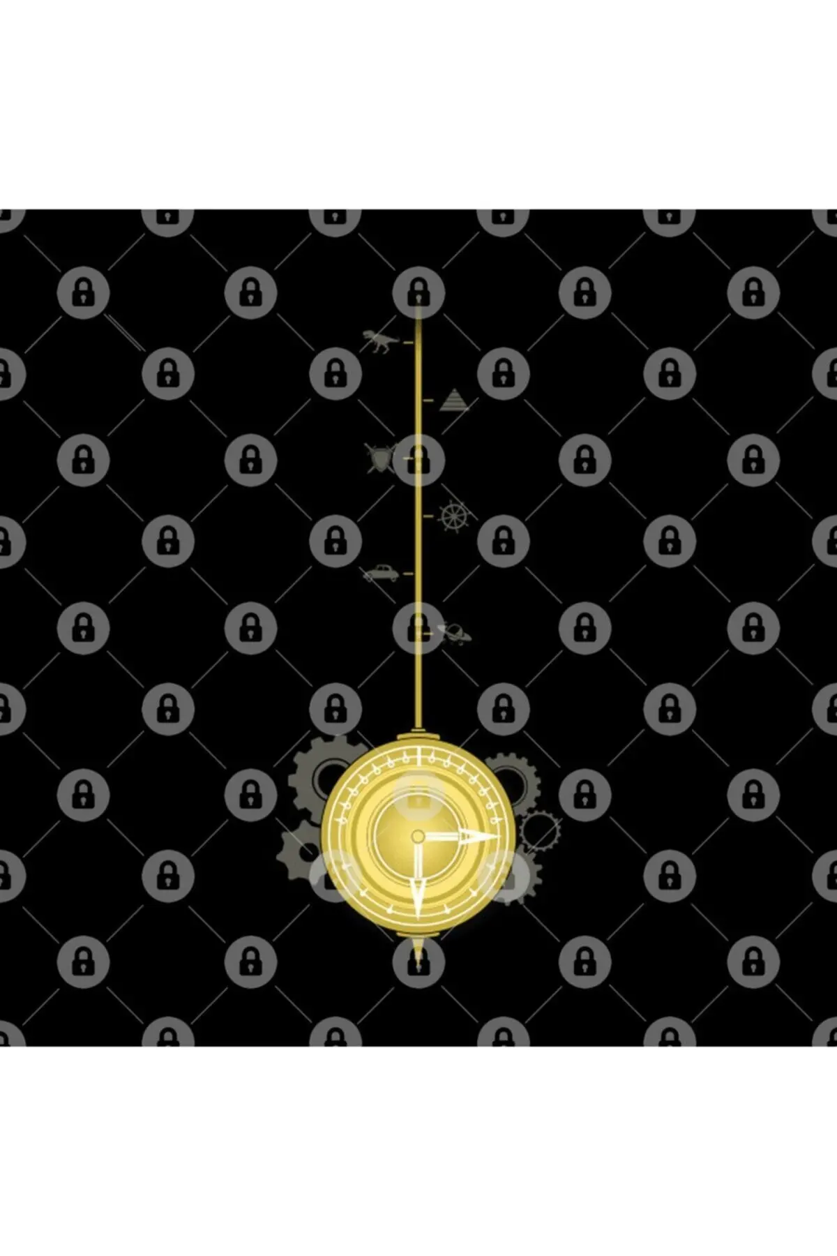 Керамическая чашка с рисунком маятник времени новинка кружка забавный подарок