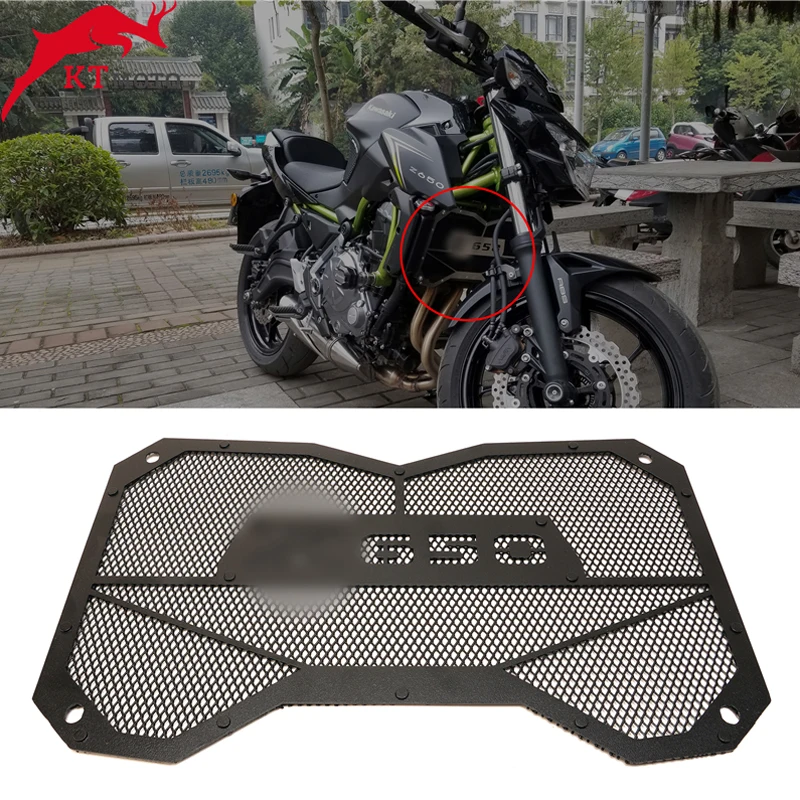 

2020 NEW Motorbike radiator grille guard protection Water tank guard For Kawasaki Z650 Z 650 2017-2020 Motorcycle Accessories