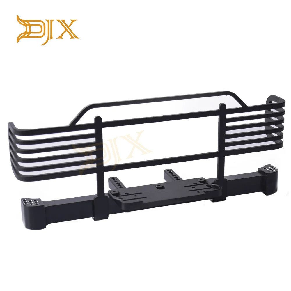 DJX металлический реалистичный передний бампер с ЧПУ для 1/10 RC Гусеничный Traxxax TRX4