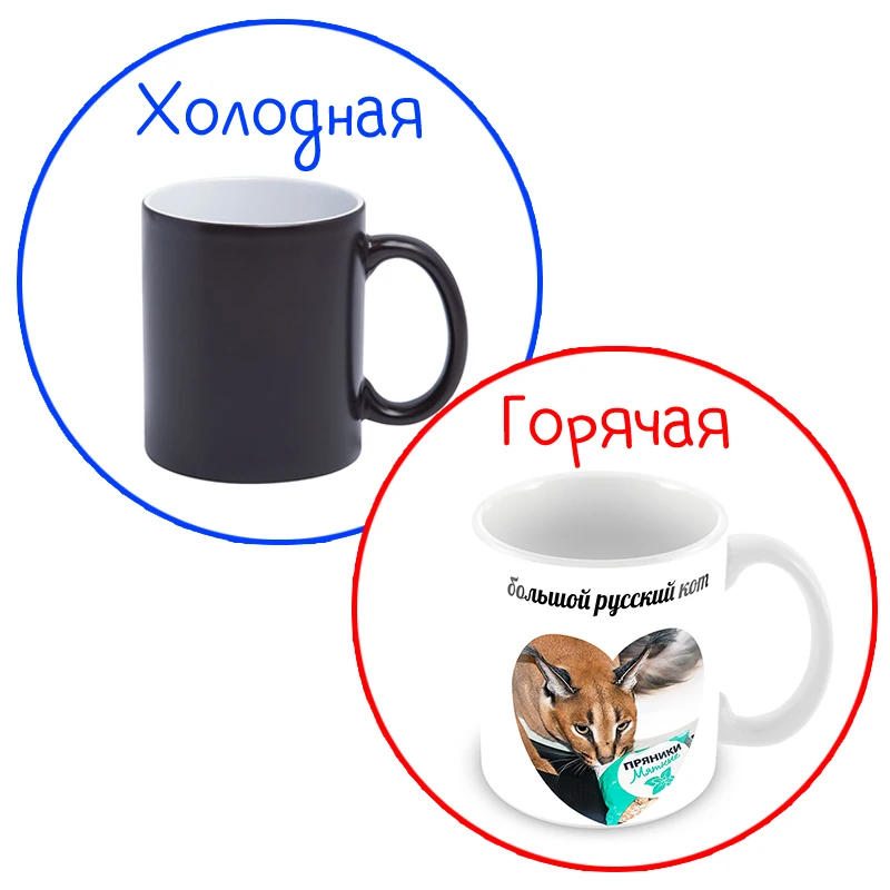 Керамическая кружка &quotРусский Кот Шлёпа&quot | Дом и сад
