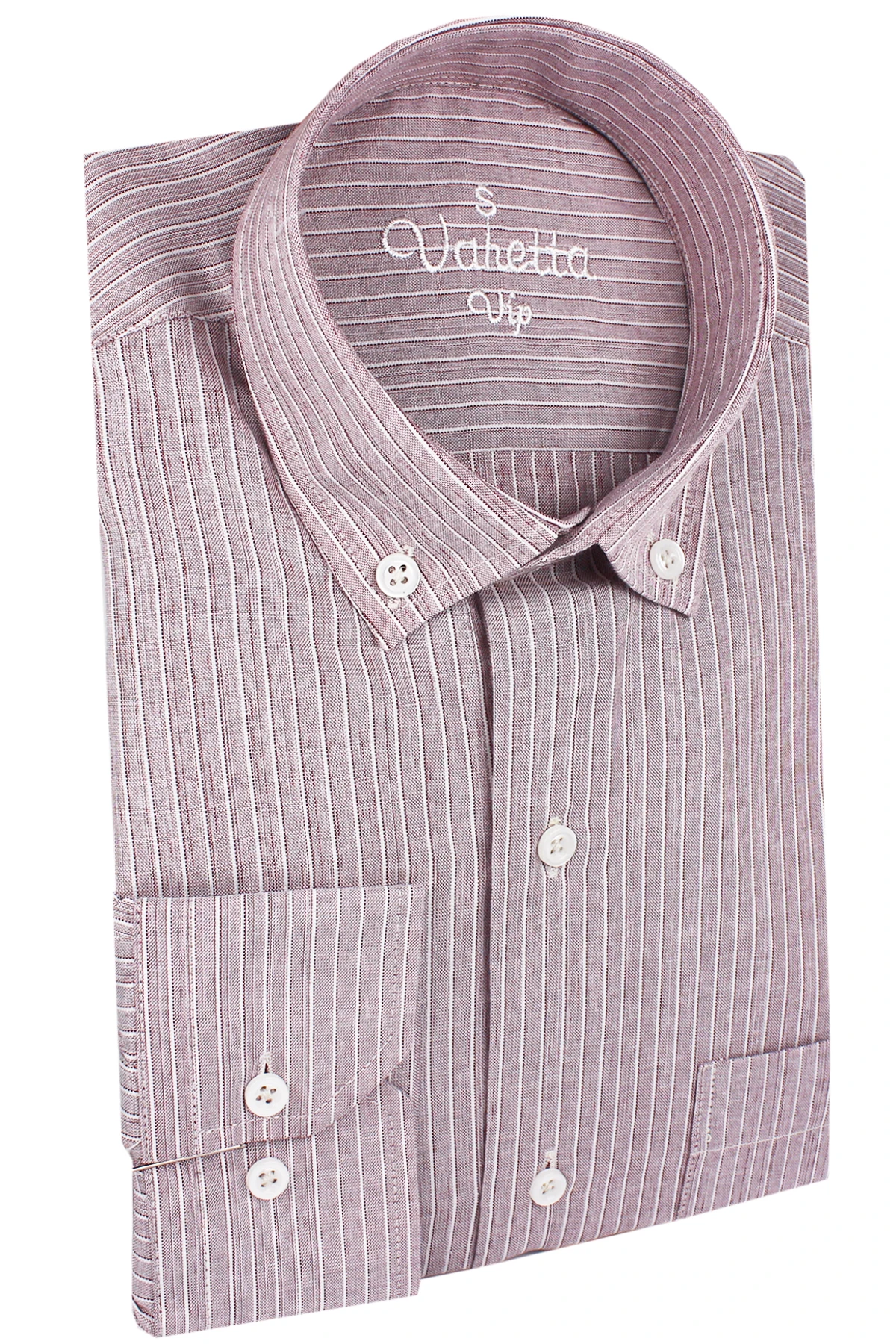 Men's Oxford Cotton Fashion Stripe Casual Long Sleeve Shirts Retro Style High Quality Design Men's Dress Shirts Blouse Turkey