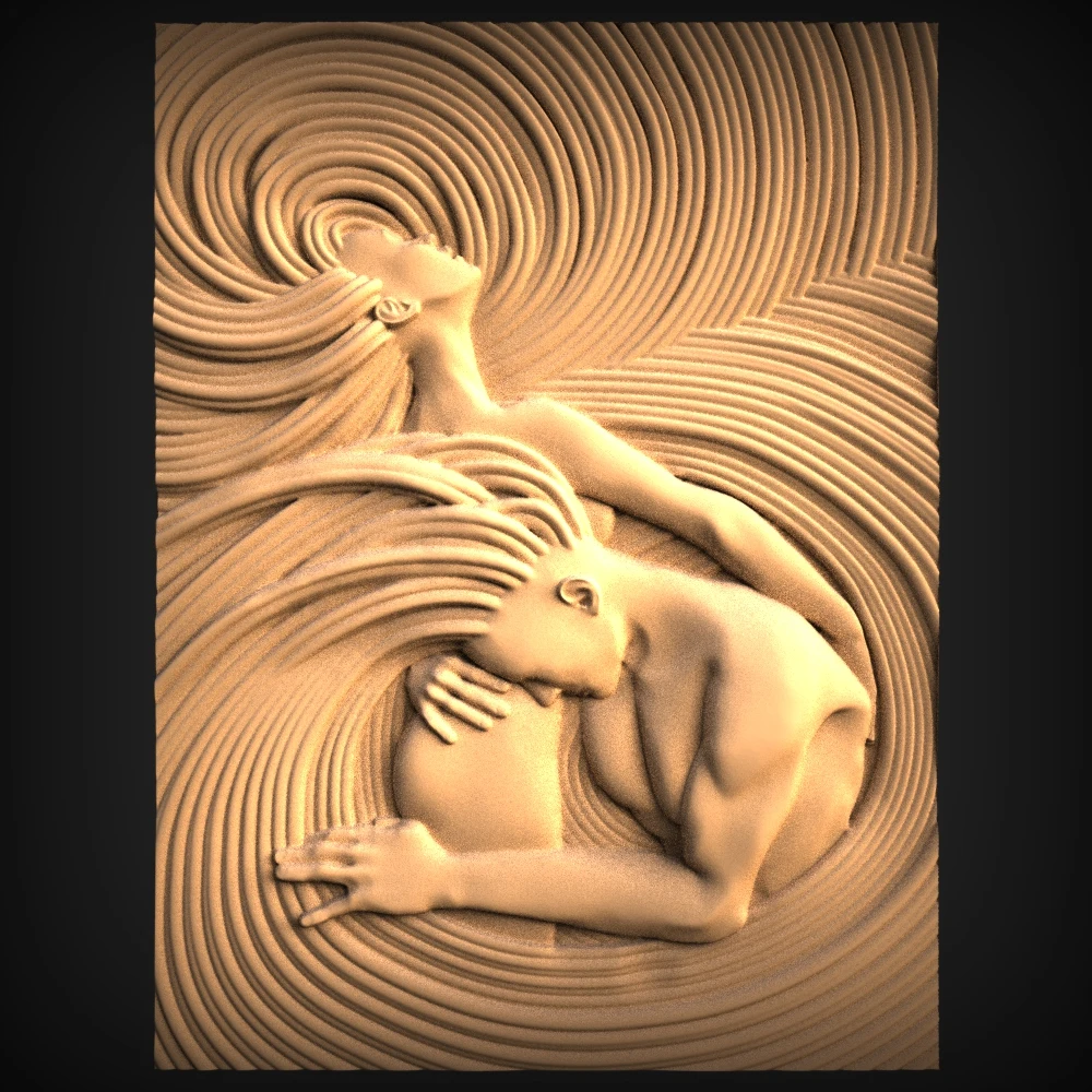 3D модель рельеф STL панно для ЧПУ резьба по дереву машины лазерной гравировки