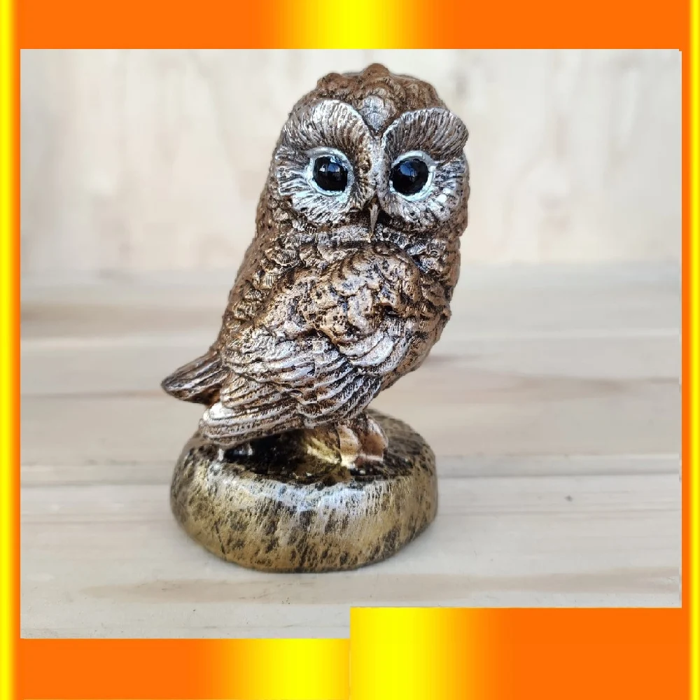 Фигурка совы для декора интерьера дома. Для домашнего декора: фигурки, статуэтки, подарки и украшения комнат.
