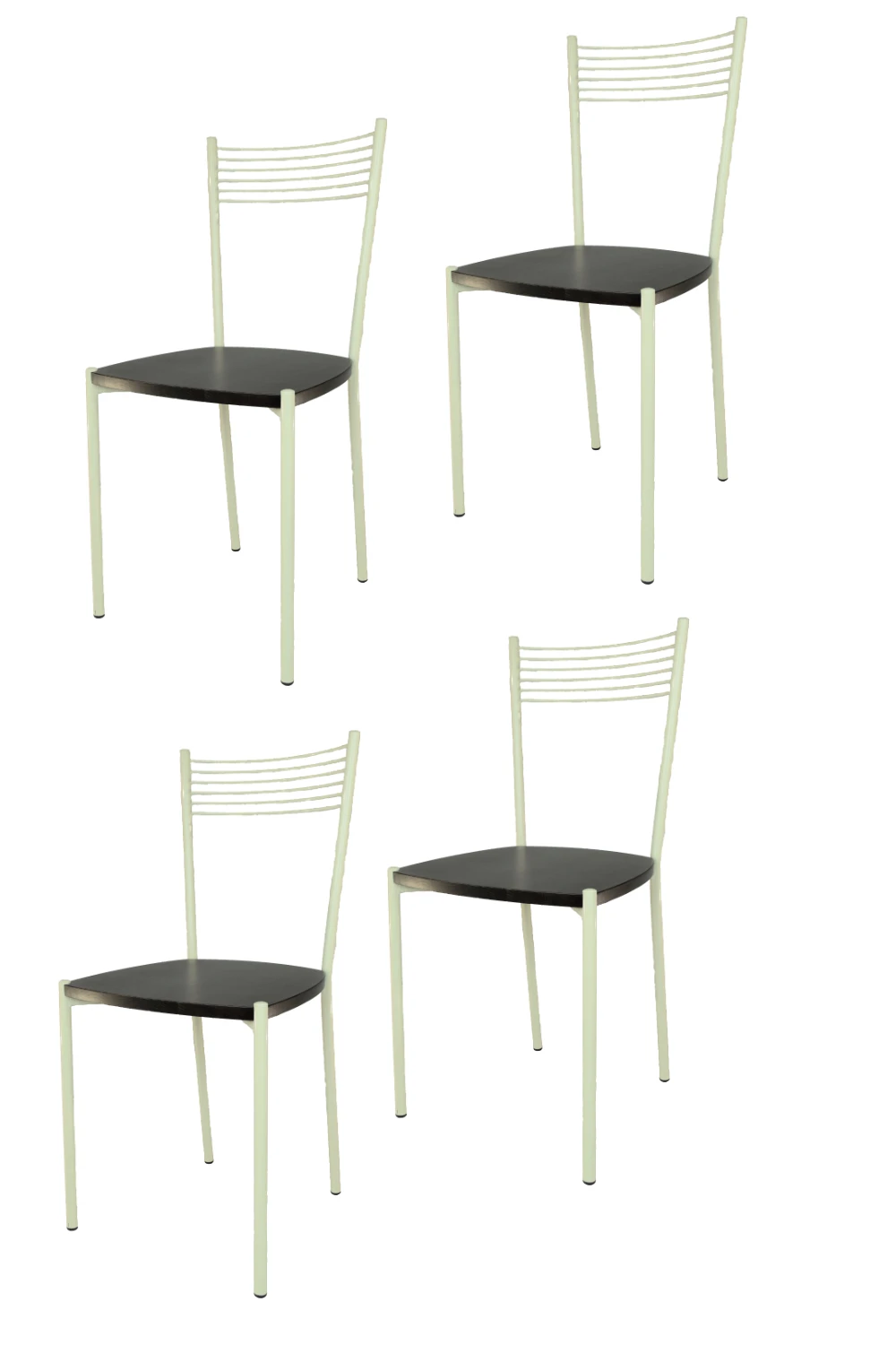Tommychairs-набор из 4 стульев Elegance для кухни и столовой стальная структура окрашенная