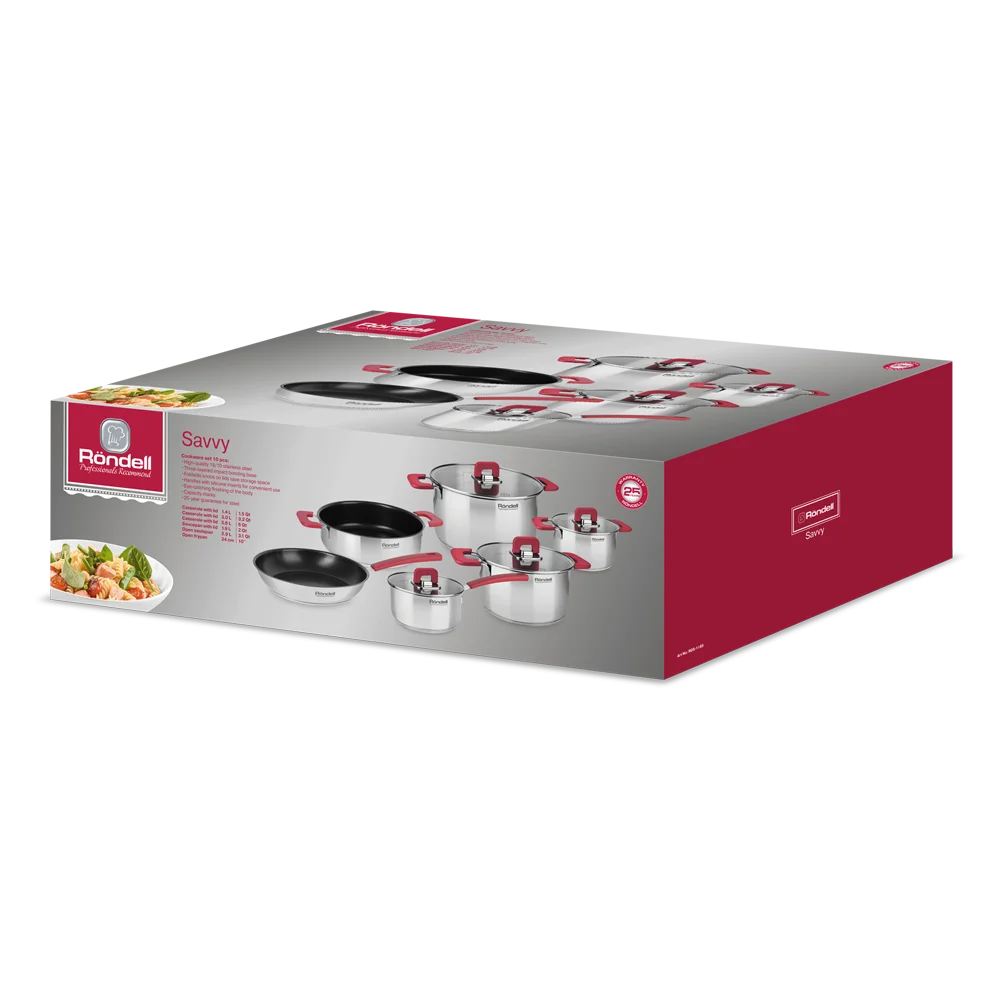 Набор посуды 10 предмета Savvy Rondell RDS 1189|Наборы посуды| |