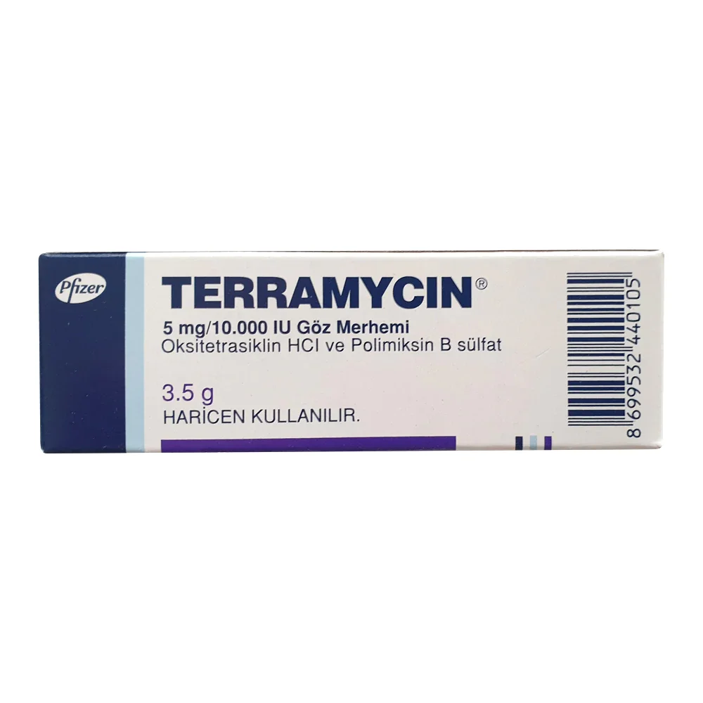 

Terramycin Eye Oinment 3.5 GR - Effective in the Treatment of Conjunctivitis Eye Infection for Humans/Animals