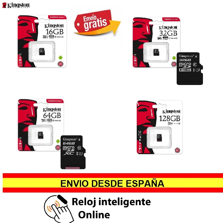 Карта памяти microsd TF Kingston SDHC 32/64/128 ГБ 256 класс 10|Карты памяти| |