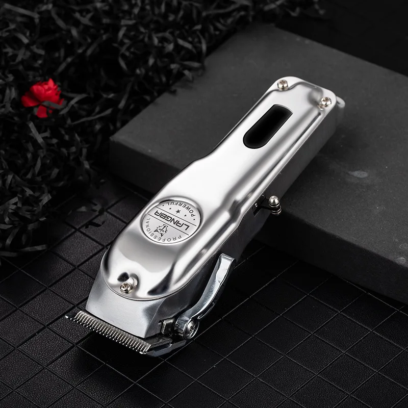 

C99 Electric All-Metal Professional LED Hair Clipper Cordless Hair Trimmer Smart Display R-Shaped Fillet Design Pet Supplies