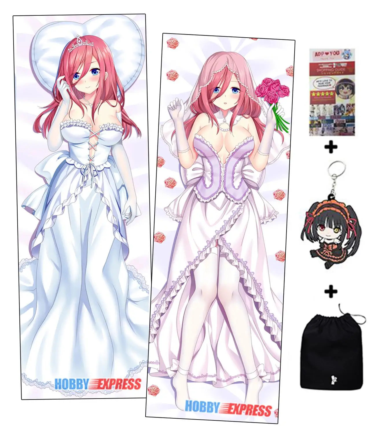 ADP96023 Hobby Express аниме Dakimakura японское обнимающее тело Наволочки Чехол Quintuplets Miku Yotsuba Nino Itsuki Nakano - Цвет: ADP96023