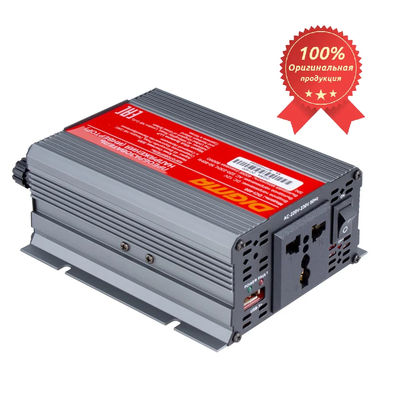 Автомобильный инвертор Digma DCI 400 400Вт серый металл/пластик|Инверторы для авто| |