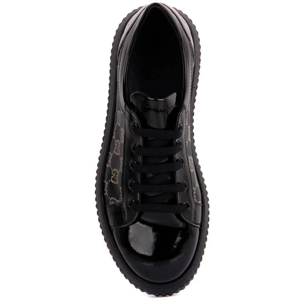 Moxee/черная женская повседневная обувь на шнуровке|Обувь без каблука| |