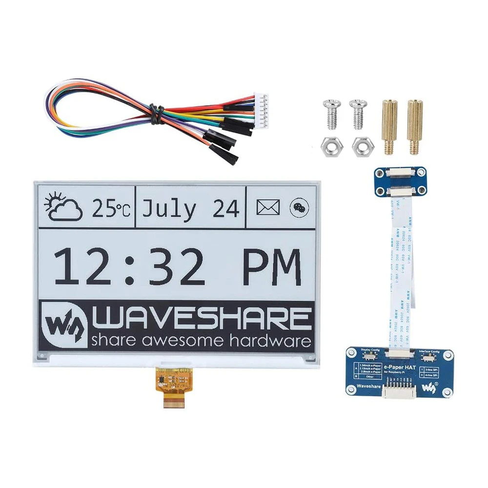 Kit para Arduino Polegada E-paper E-ink Display Tela Módulo Chapéu Raspberry pi Rpi Zero w wh 3b Plus 4 4b Jetson Nano Epaper Eink 7.5