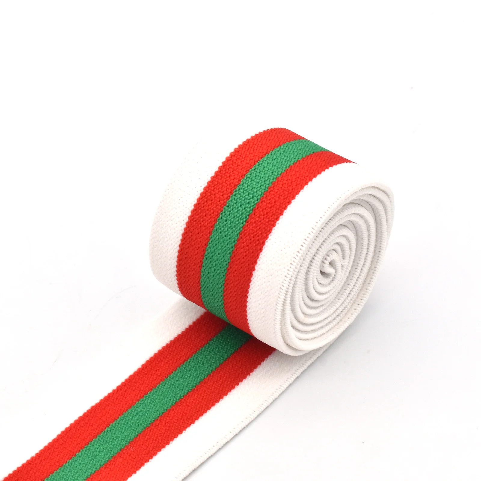 

Colorful Elastic Webbing 38mm Stripes Ribbon Waistband Stretchy Band Soft Elastic Tape for Belt Hair Crafts Garment Accessorie