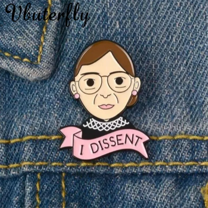 

Dissent Collar Pin, FEMINISM Pleated Skirt Enamel Brooches Mini Protest Sign, Women's March, Anti Trump,Lapel Pin Brooch HD4