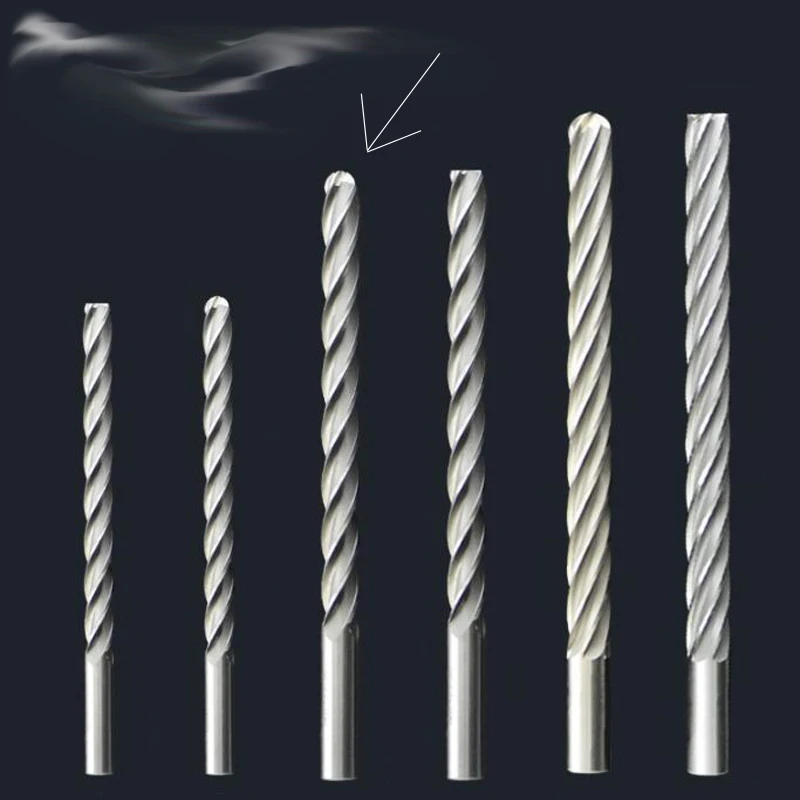 Порежущий поролоновый резак. Фрезерный резак для фрезерования пластика и стиропора. Четырехотверстие конечное сферическое. 4f r6x12x100x150 12мм вкл.