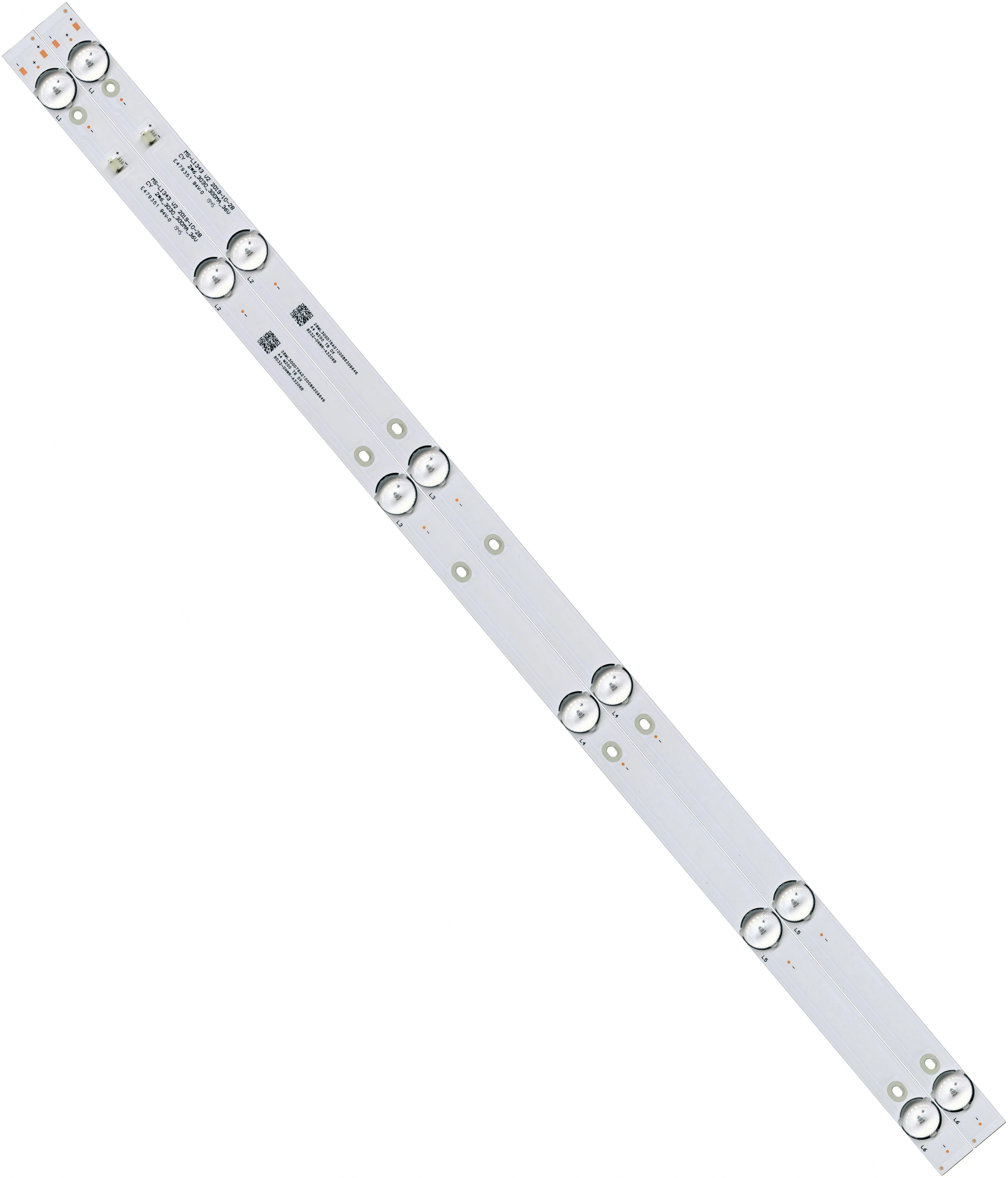 LED подсветка MS L1343 V2 2шт в комплекте JL.D32061330 081AS M 3030 300MA 36V GALATEC TVS 3205MC|Запчасти к