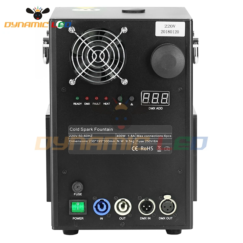 Динамический 750 Вт холодной свадьбы Spark машина сценические эффектные пламя
