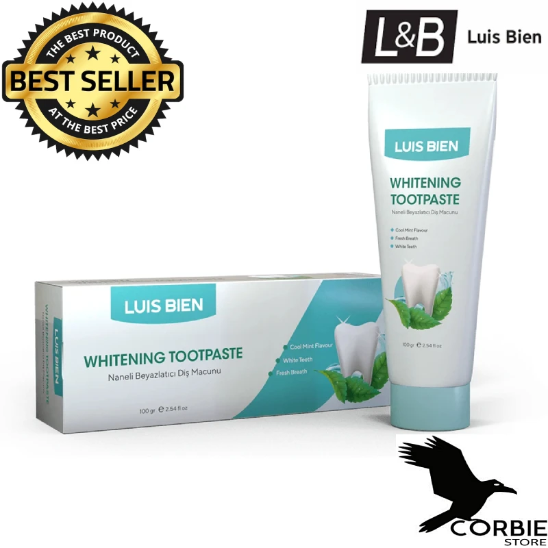 

Mint Whitening Toothpaste 100 ML Luis Bien Original High Quality