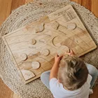 Детские деревянные игрушки Монтессори, деревянные головоломки с солнечной системой, креативные обучающие игрушки для детей, планеты, Марс, земля