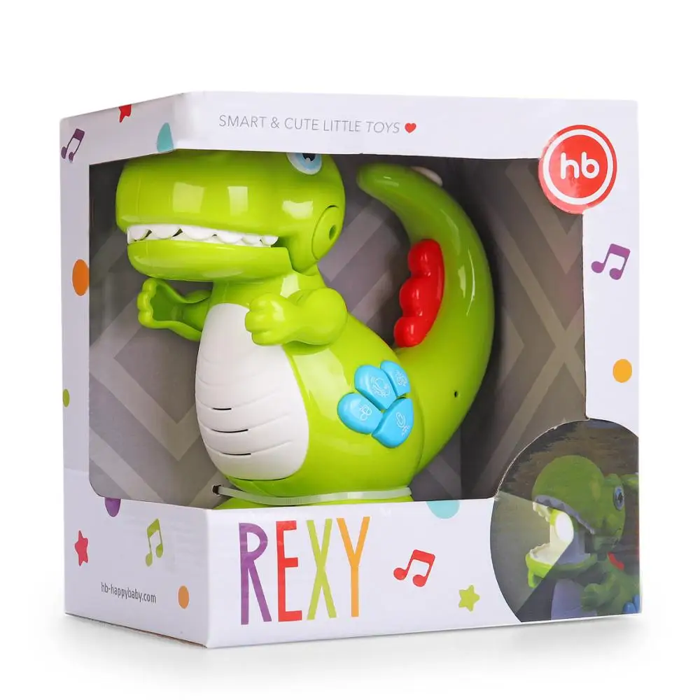 331851 Игрушка-динозаврик Happy Baby &quotREXY&quot музыкальная с функцией записи голоса