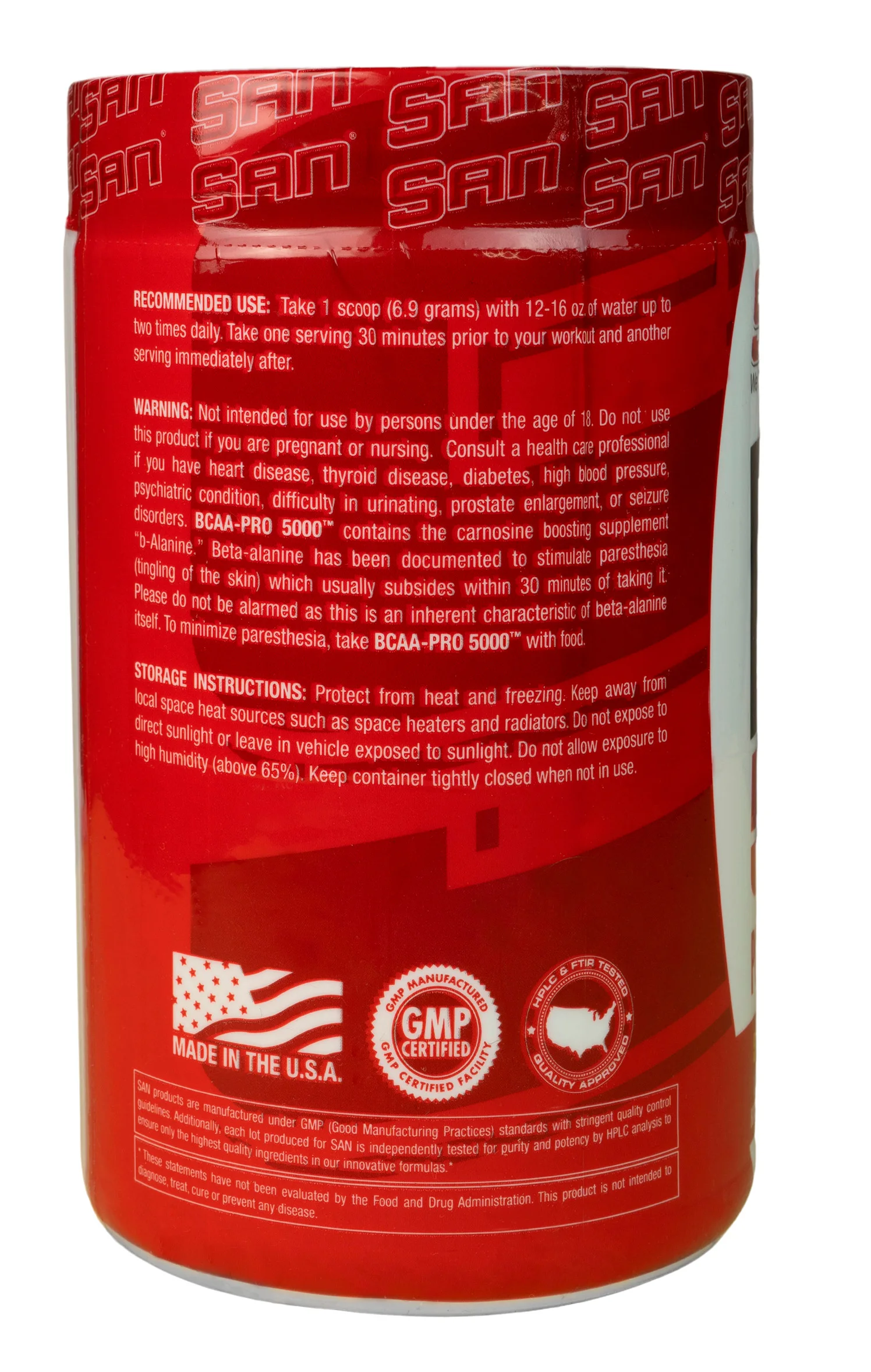 Комплекс аминокислот San BCAA-Pro 5000 345 гр. Vsaa BSAA спортивное питание