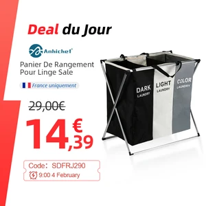 Корзина для грязного белья, складная, с двумя или тремя отделениями