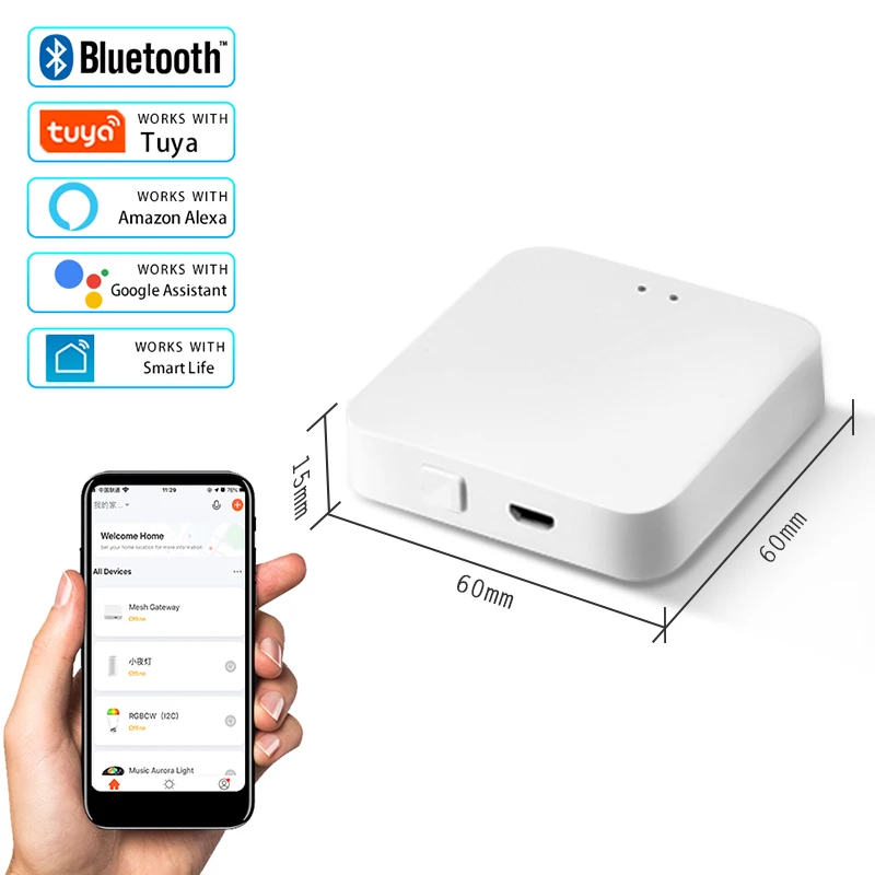 

Bluetooth-шлюз Tuya для умного дома, с управлением через приложение
