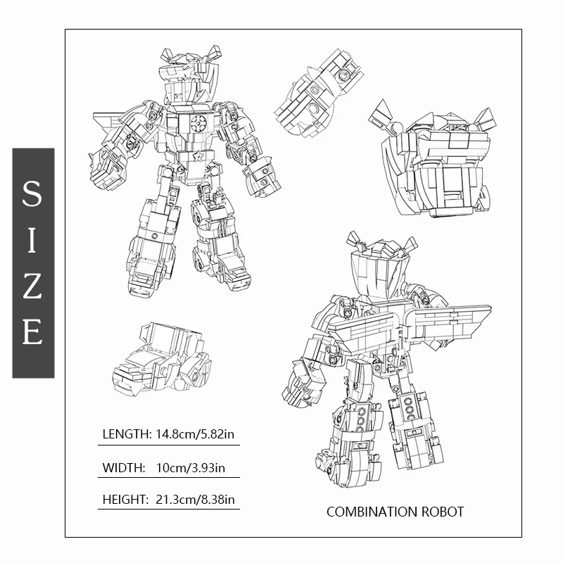 Конструктор MOC Voltroned Robot фигурка героя аниме технические блоки конструктор Набор
