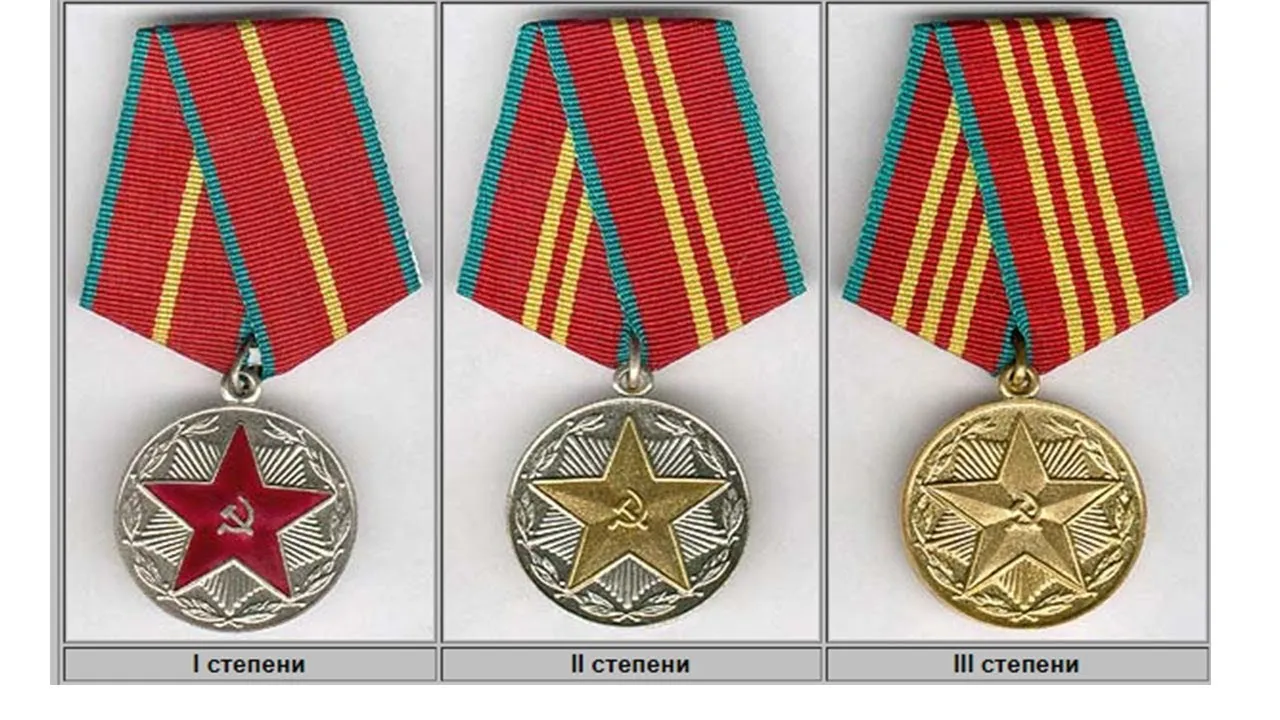 Медаль за 10 лет безупречной службы в вс 2009 год