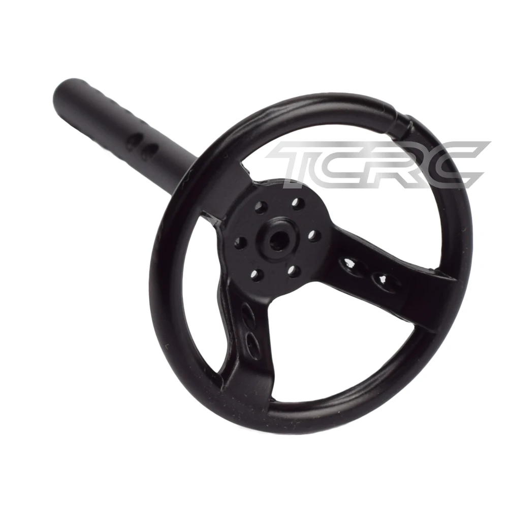 TCRC 1 шт. металлический руль черный RC Гусеничный для 1/10 весы Rock Crawler Высокая