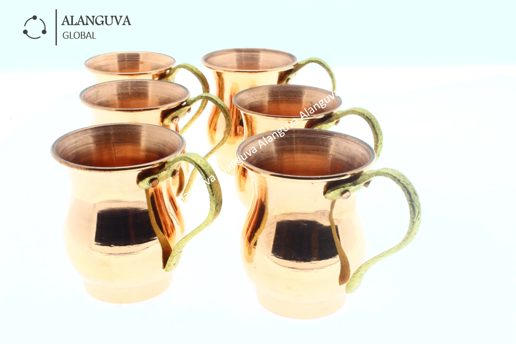 Толстые медные маленькие кружки набор Бесплатная доставка | Дом и сад