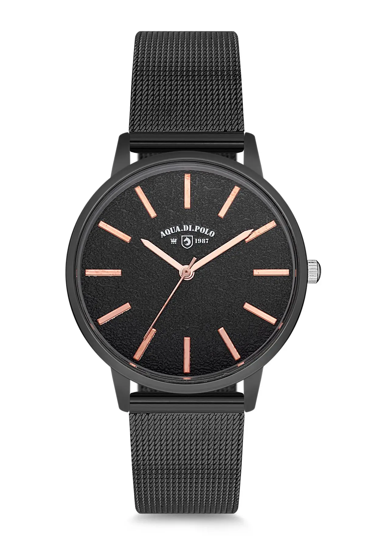

2020 top Brand Luxury Fashion Women 'S Black Steel Quartz Wrist watch APSV1-A3754-KH333 Aqua di Polo 1987