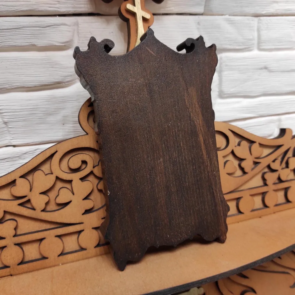 Icons Virgin неупиваемая bowl small carved icon Blessed size 10-15 cm | Дом и сад