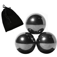 1 34 inch 34mm black magnetic balls 3 pcs magnets toys with bag hematite magnetic rattlesnake egg