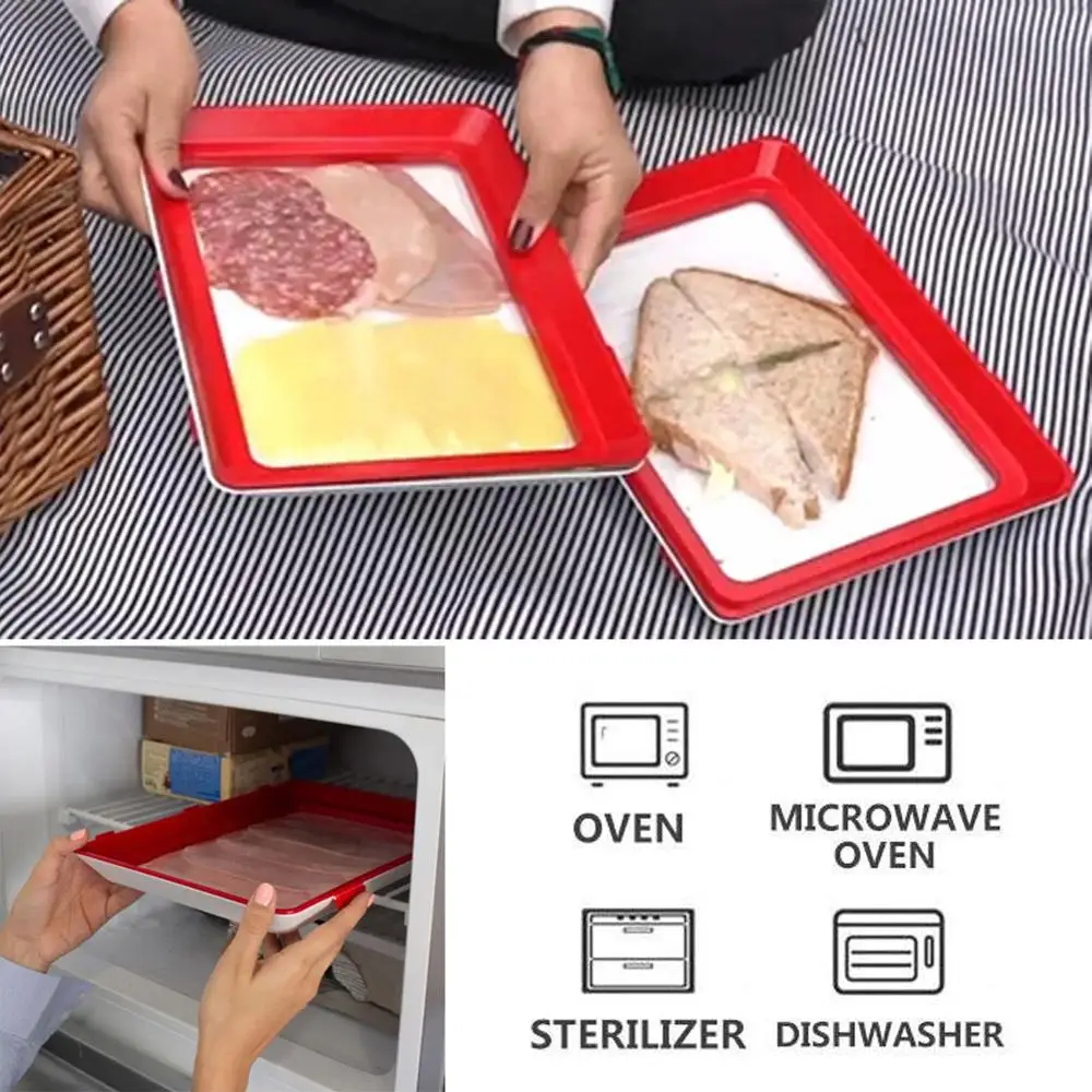 6 шт. поднос для хранения свежести продуктов|Лотки хранения| |